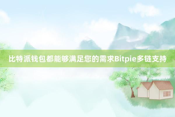 比特派钱包都能够满足您的需求Bitpie多链支持