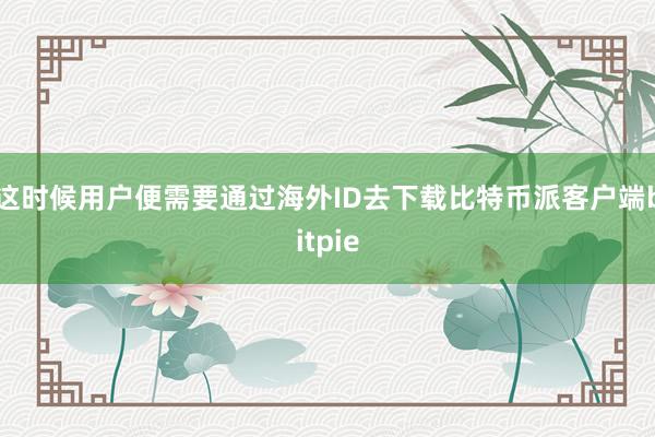 这时候用户便需要通过海外ID去下载比特币派客户端bitpie