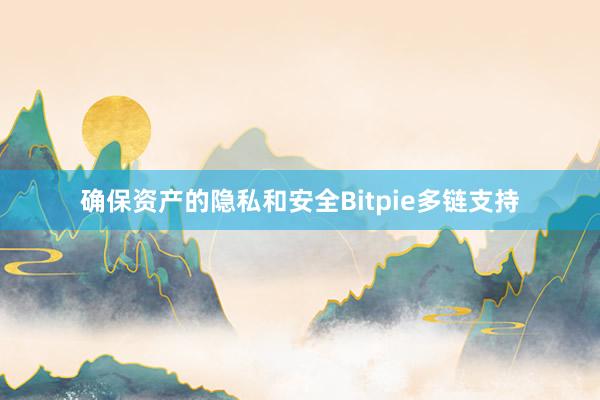 确保资产的隐私和安全Bitpie多链支持