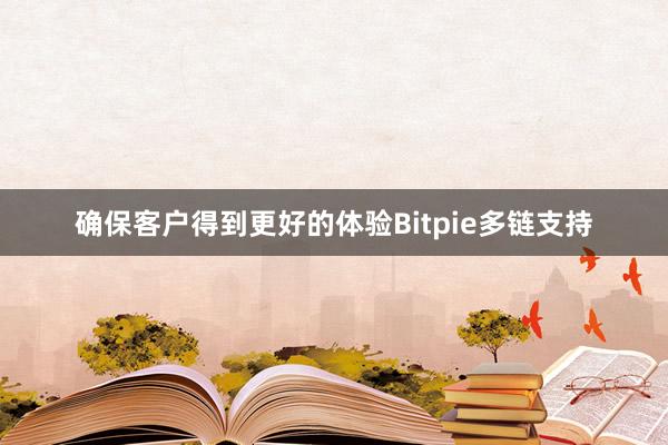 确保客户得到更好的体验Bitpie多链支持