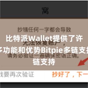 比特派Wallet提供了许多功能和优势Bitpie多链支持