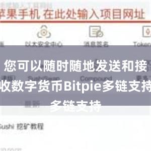 您可以随时随地发送和接收数字货币Bitpie多链支持