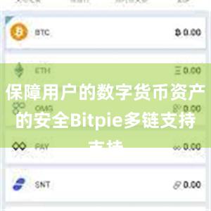 保障用户的数字货币资产的安全Bitpie多链支持