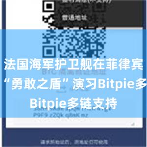 法国海军护卫舰在菲律宾海参加“勇敢之盾”演习Bitpie多链支持