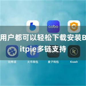 用户都可以轻松下载安装Bitpie多链支持